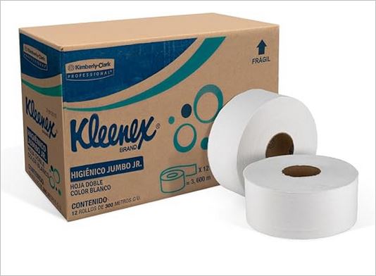 Higiénico Jumbo Kleenex Jr 300 metros x 9.5 cm