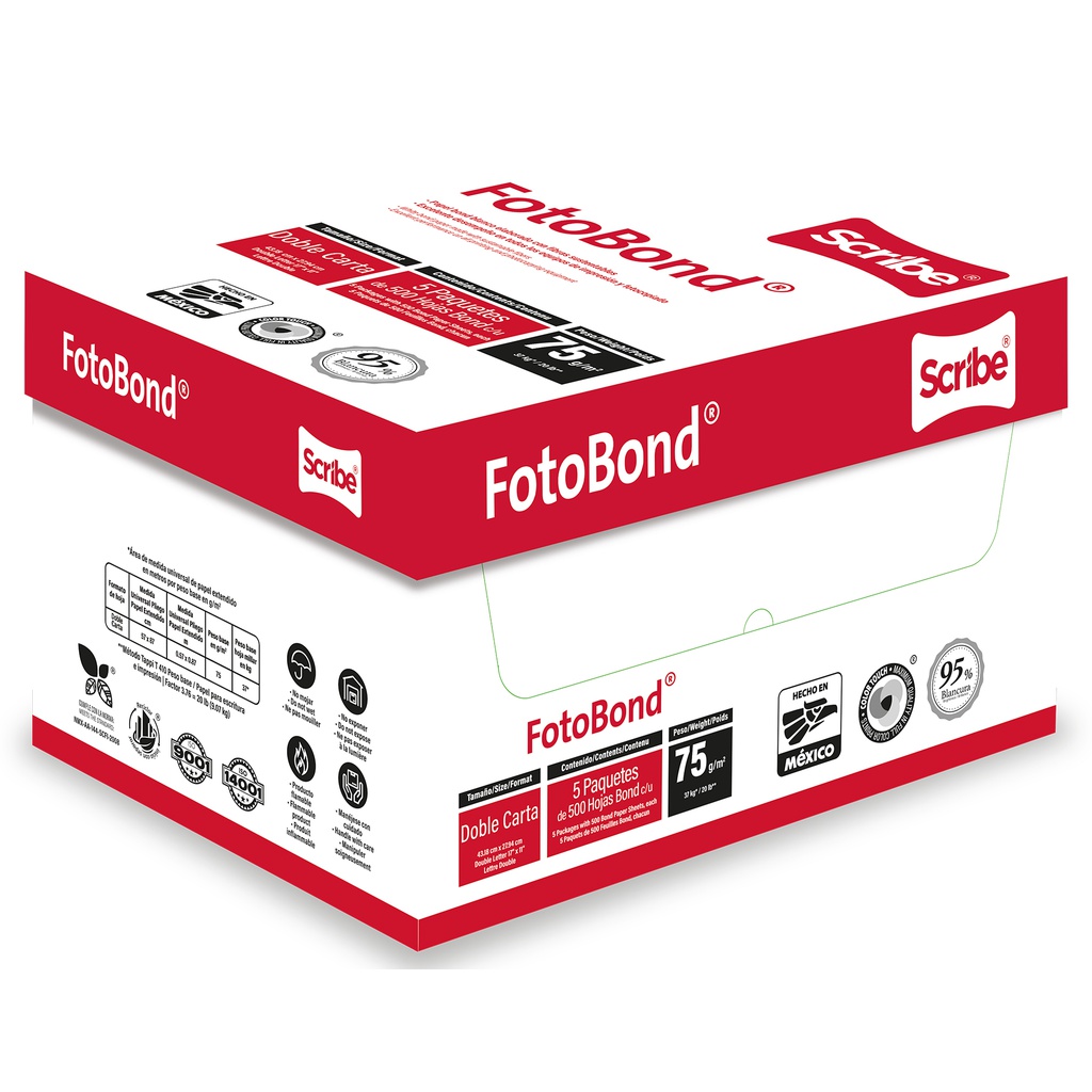 FOTOBOND T / DOBLE CARTA 75 GRS.