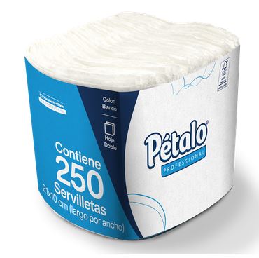 Servilleta Pétalo® Interdoblada Jr 24 paq con 250 servilletas