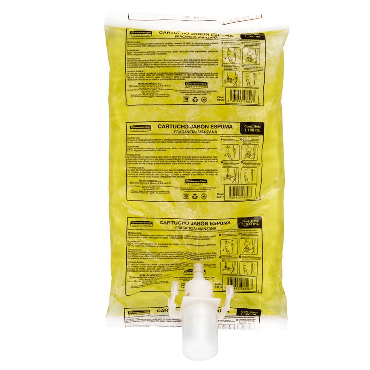 Jabón en Espuma Fragancia Manzana 1100ml (despachado por clave 92304)