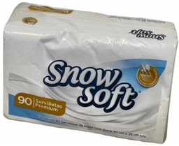 [25003] Servilleta Snow Soft Blanca Buffet 90s